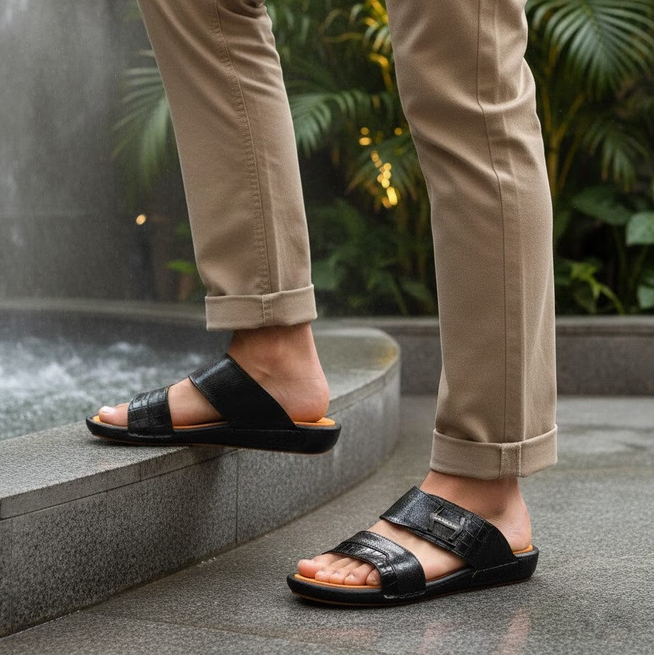 خرید آنلاین صندل مردانه پاپوک مدل 104 کد 01